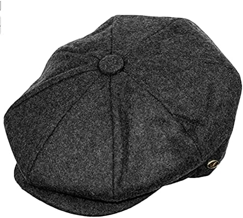Epoch hats company Men's Wool Spitfire Cap (L/XL, Black) at Amazon